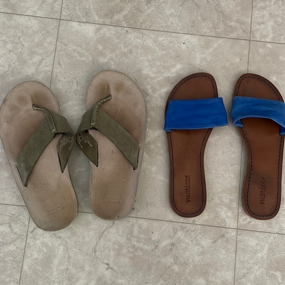 BUNDLE 2 Pair Mattisse, A&E Sandals 7